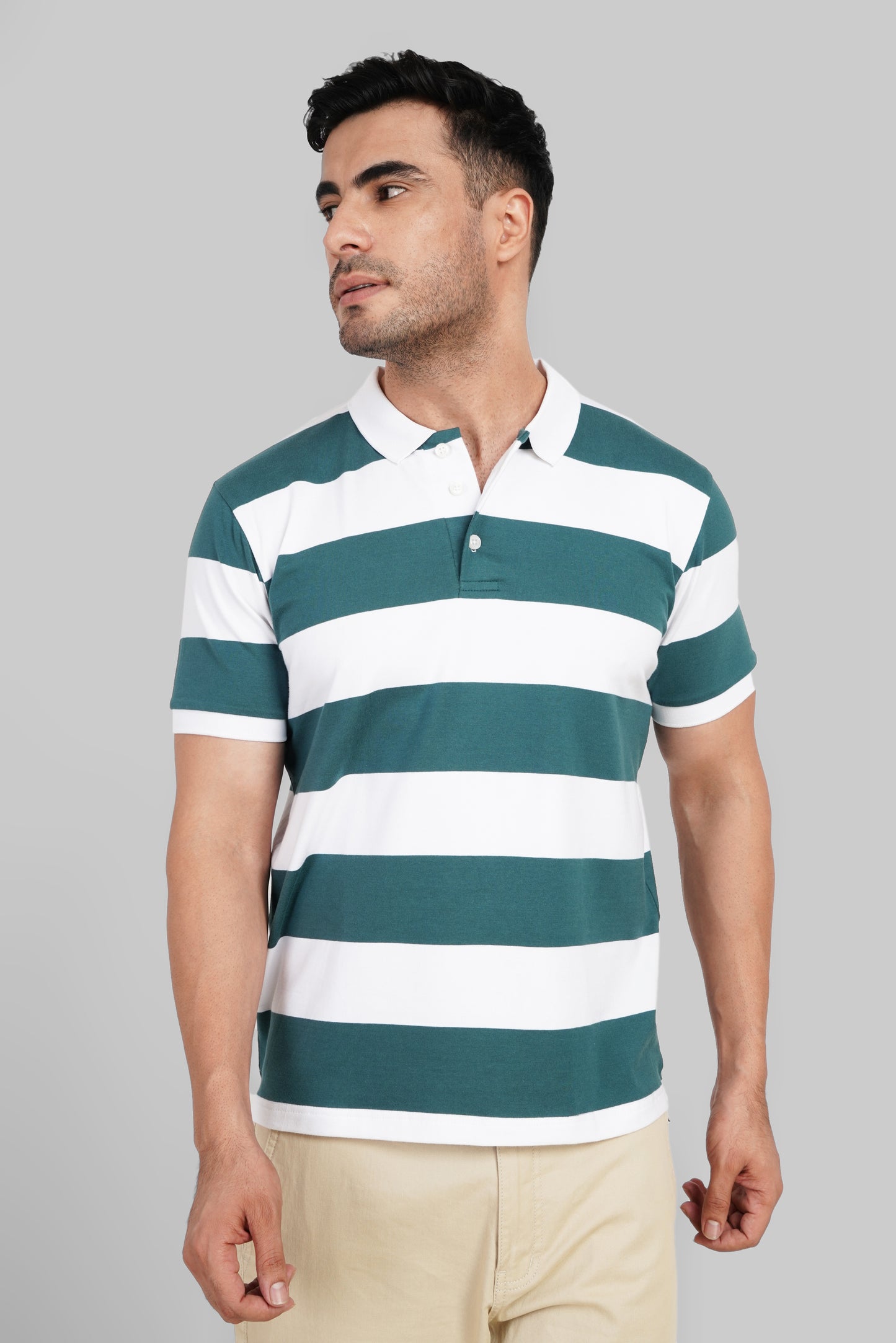 Pack of 3 - Striped Polo Neck T-shirt Combo for Men