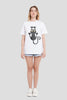 Scaredy Cat White Boyfriend Fit T-Shirt Women