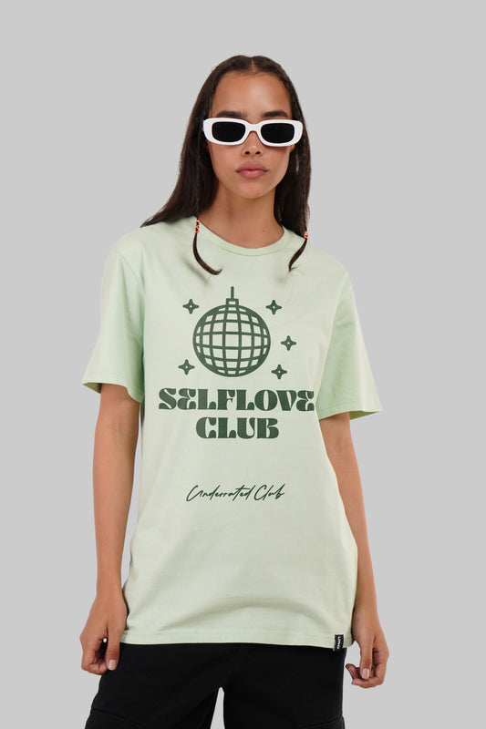 Self Love Club Pastel Green Boyfriend Fit T-Shirt Women