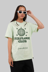 Self Love Club Pastel Green Boyfriend Fit T-Shirt Women