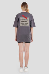 Spoiled Dark Grey Oversized Fit T-Shirt Women
