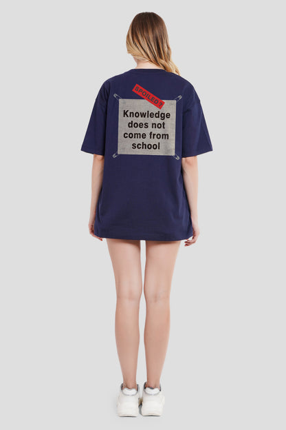 Spoiled Navy Blue Oversized Fit T-Shirt Women