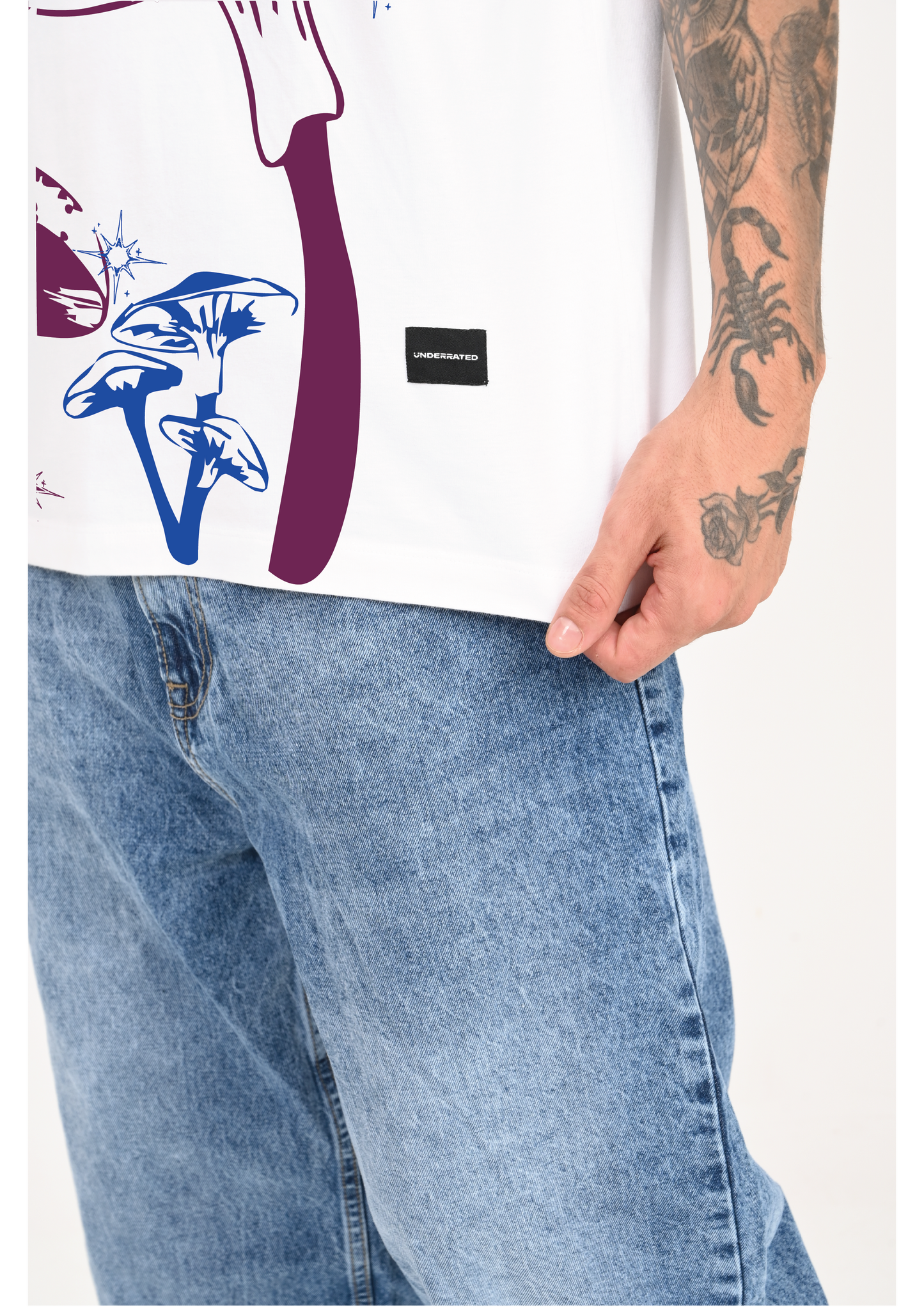 Stay Groovy White Oversized T-shirt Men