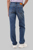 Blue Mid Rise Straight Women Jeans Pic 3