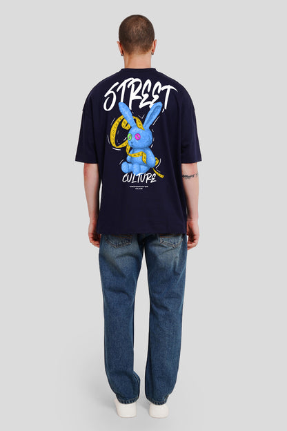 Street Culture Navy Blue Printed T-Shirt