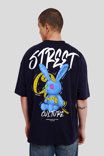 Street Culture Navy Blue Printed T-Shirt