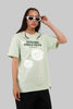 Strong Girls Club Pastel Green Boyfriend Fit T-Shirt Women