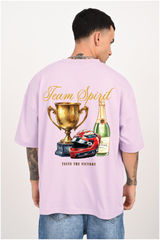 Team Spirit Lavender Oversized T-shirt Men