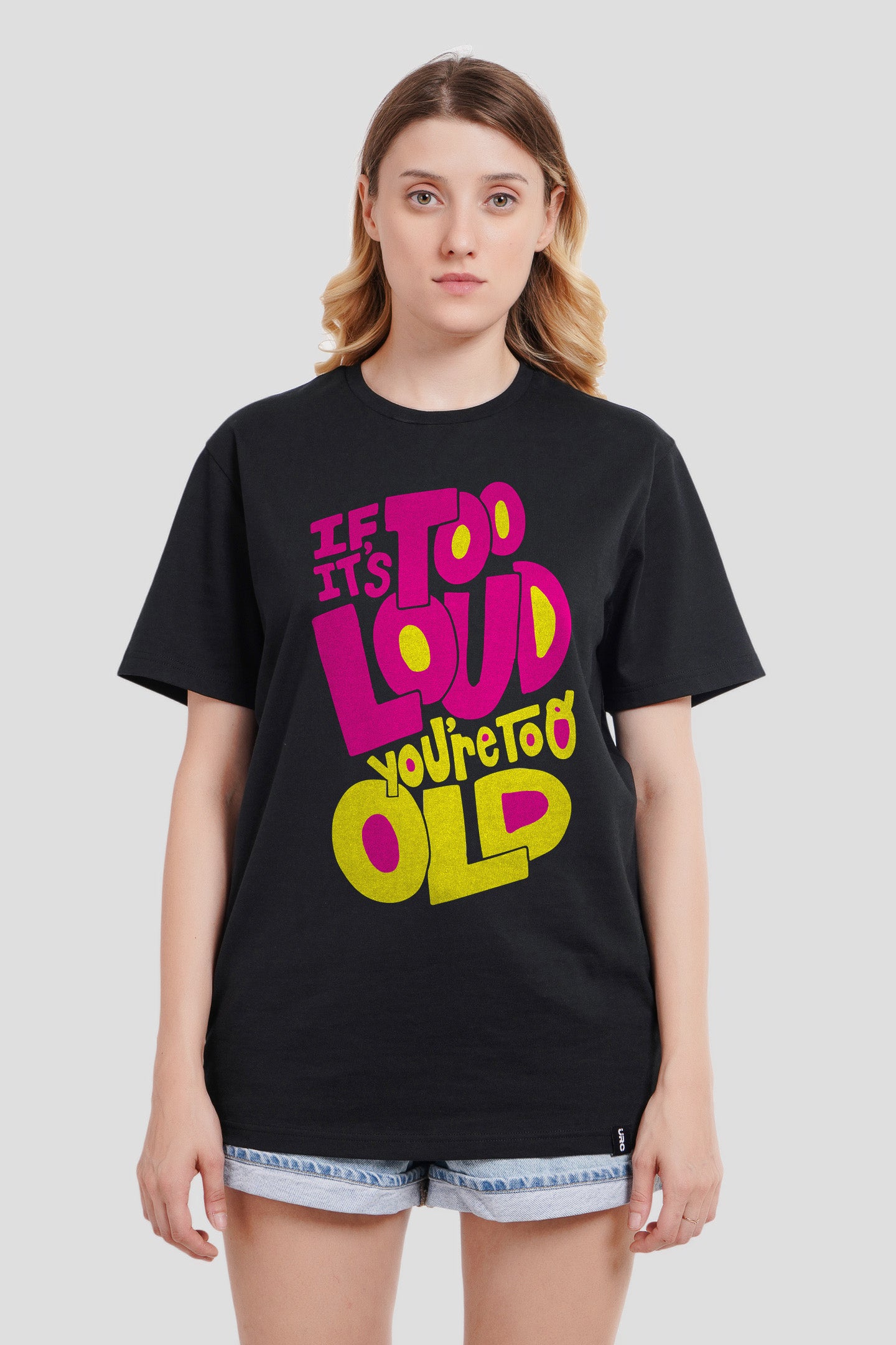 Too Loud Black Boyfriend Fit T-Shirt Women