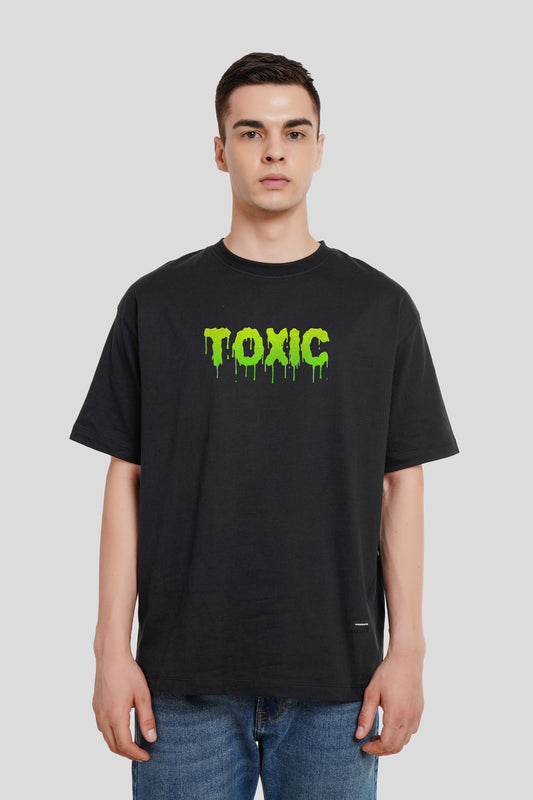 Toxic Black Oversized Fit T-Shirt Men