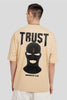 Trust Beige Baggy Fit T-Shirt Men