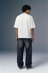 Underrated Varsity White Oversized T-shirt