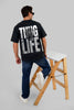 Tupac Black Oversized Fit T-Shirt Men Pic 4