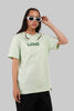 Green Vibes Only Pastel Green Boyfriend Fit T-Shirt Women