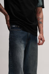 Vintage Blue Men's Baggy Fit Jeans