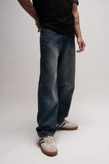 Vintage Blue Men's Baggy Fit Jeans