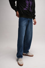 Denim Blue Men's Baggy Jeans