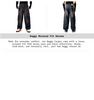 Product image showing front and back views of  Baggy Relaxed Fit Denims, 