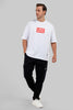 URC Logo White Baggy Fit T-Shirt Men