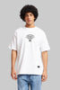 Global Frequency White Oversized Fit T-Shirt Men Pic 2
