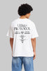 Global Frequency White Oversized Fit T-Shirt Men Pic 1