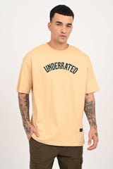 Watcher Serpent Beige Oversized Fit T-Shirt Men Pic 2