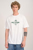 Dream Travel Hustle White Oversized Fit T-Shirt Men Pic 1
