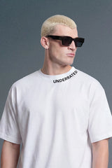 Pack of 2 Underrated Curve White Oversized Fit T-Shirts