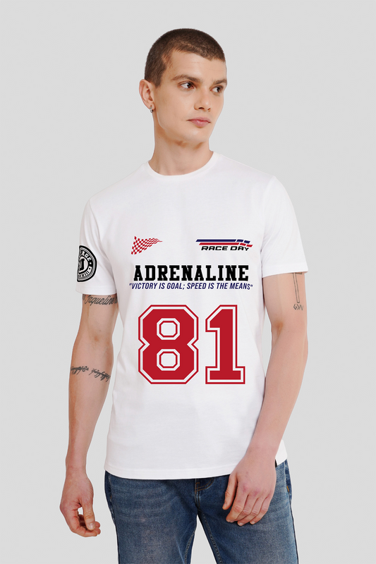 Adrenaline White Regular Fit t-shirt Men