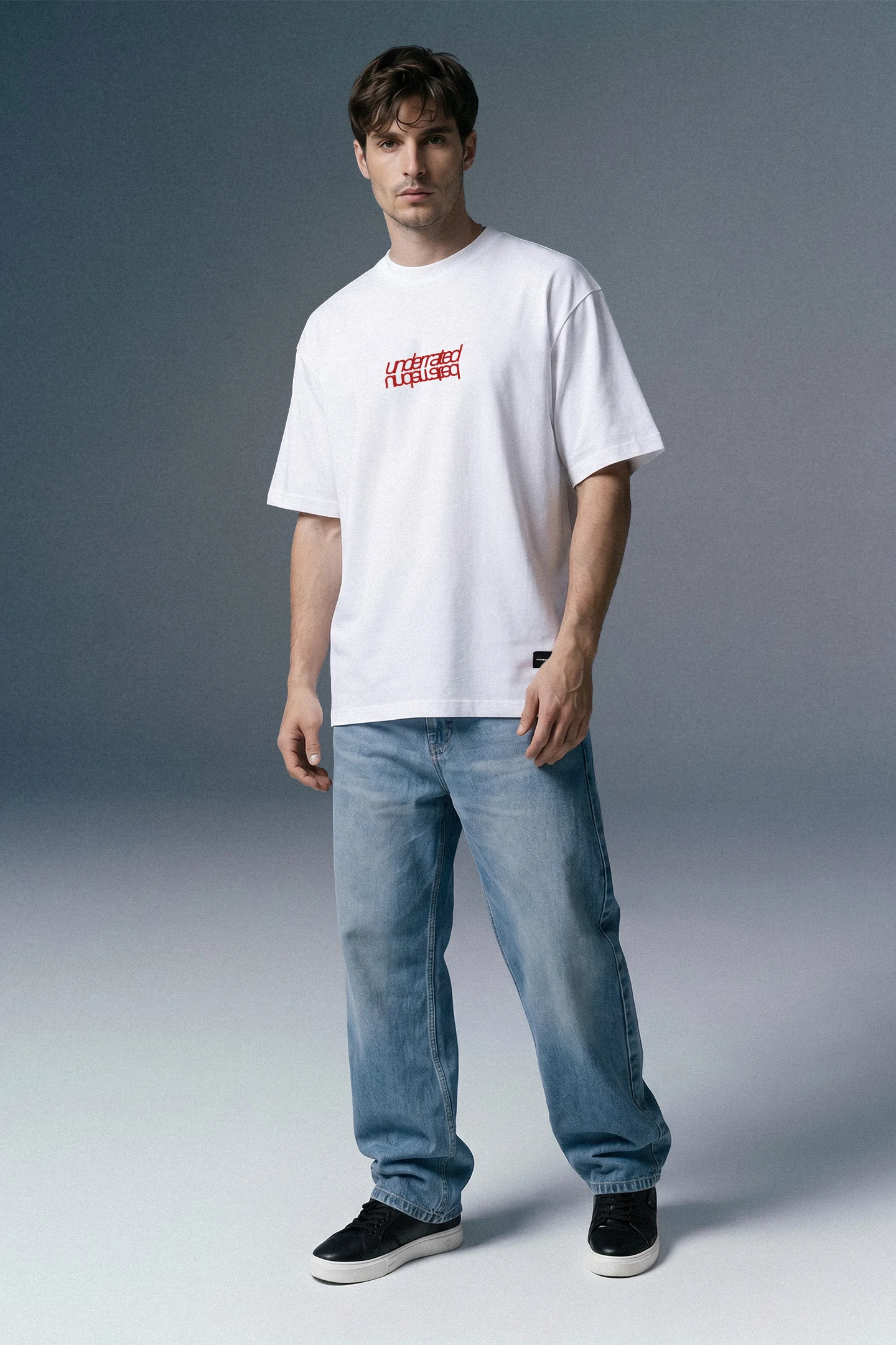Underrated Mirror White Oversized T-shirt