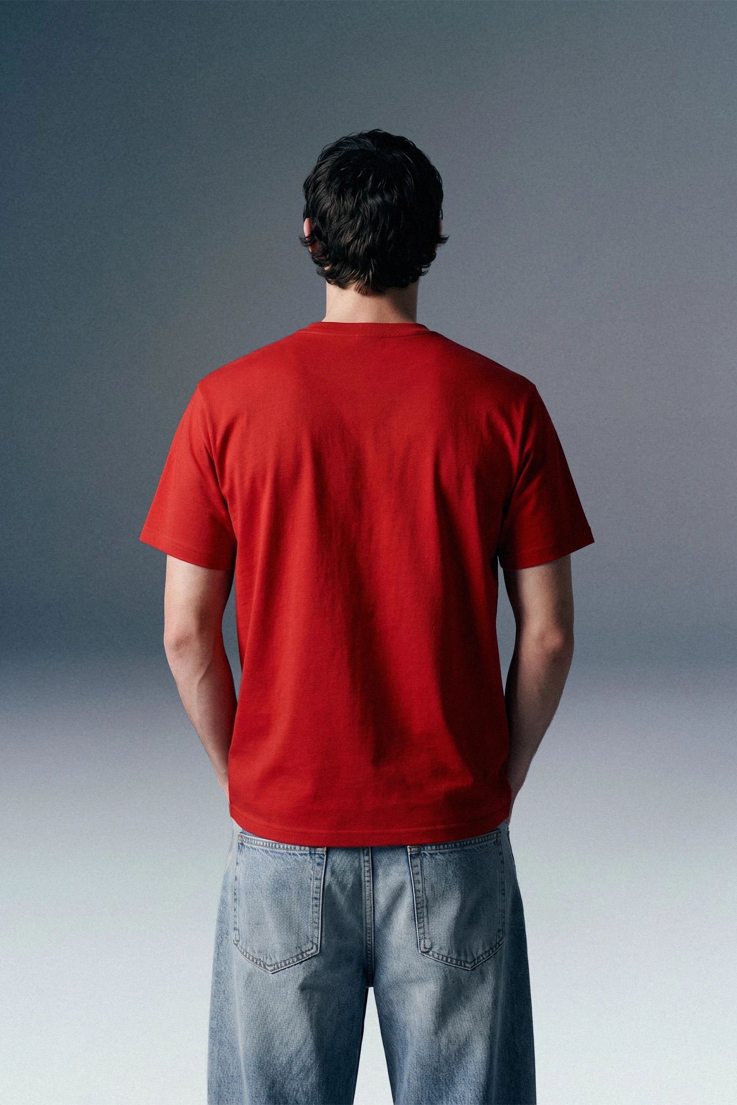 Underrated Curve Red Regular Fit T-shirt