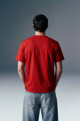 Underrated Curve Red Regular Fit T-shirt