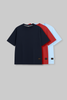 Pack of 3 Baggy T-shirts - Navy/Red/Blue