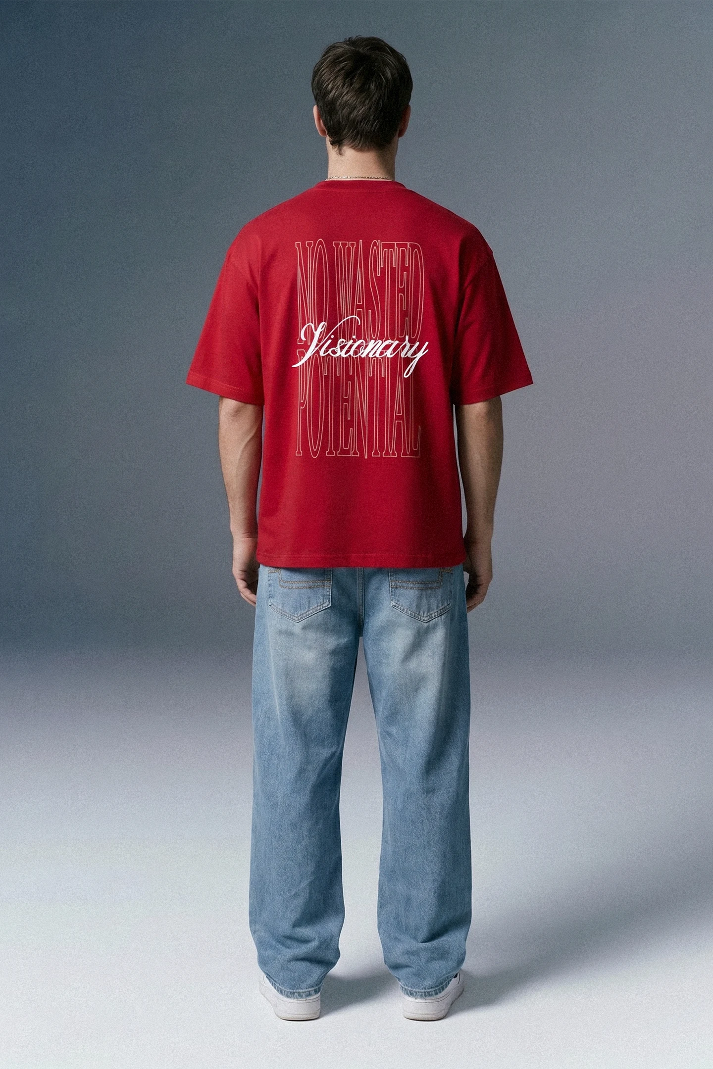 Visionary Red Oversized T-shirt