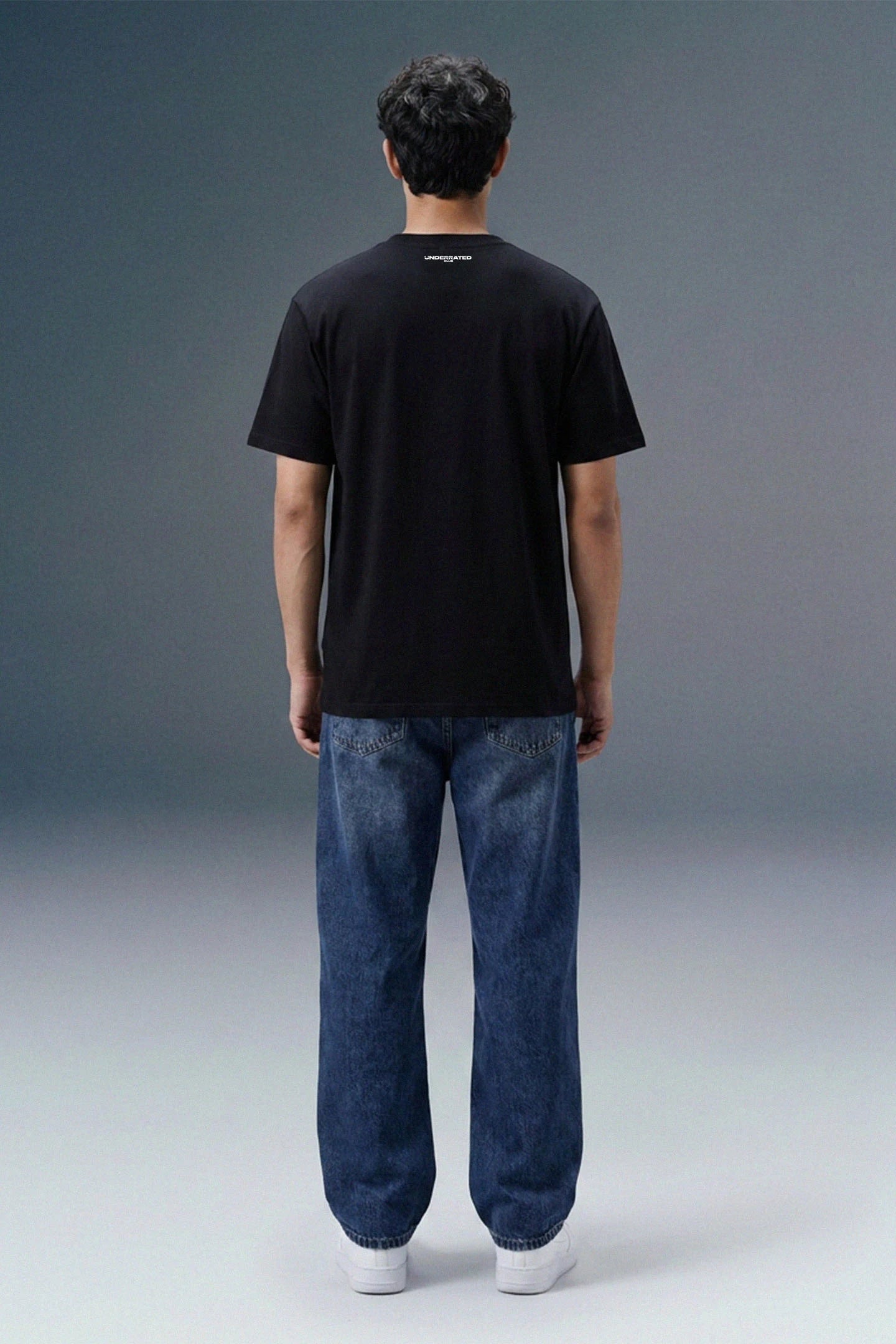 Underrated Alpha Black Regular Fit T-shirt