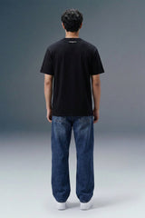 Underrated Alpha Black Regular Fit T-shirt