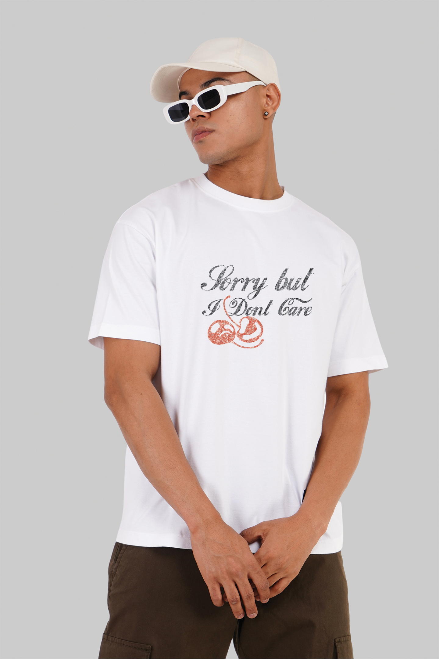 Sorry IDC White Oversized T-shirt Men