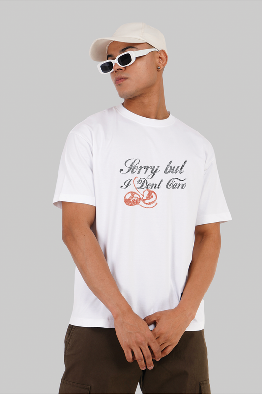 Sorry IDC White Oversized T-shirt Men