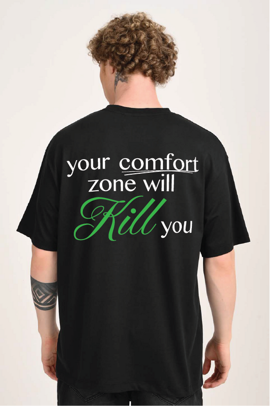 Comfort Zone Black Oversized T-shirt Men