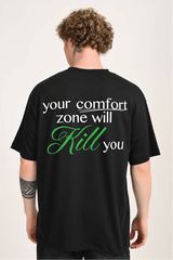 Comfort Zone Black Oversized T-shirt Men