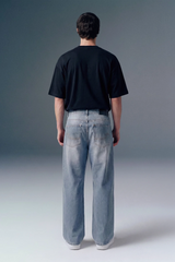 Light Blue Relaxed Fit Jeans for Men
