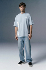 Urban Edge Sky Blue Oversized T-shirt