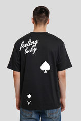 Feeling Lucky Black Oversized T-shirt Men