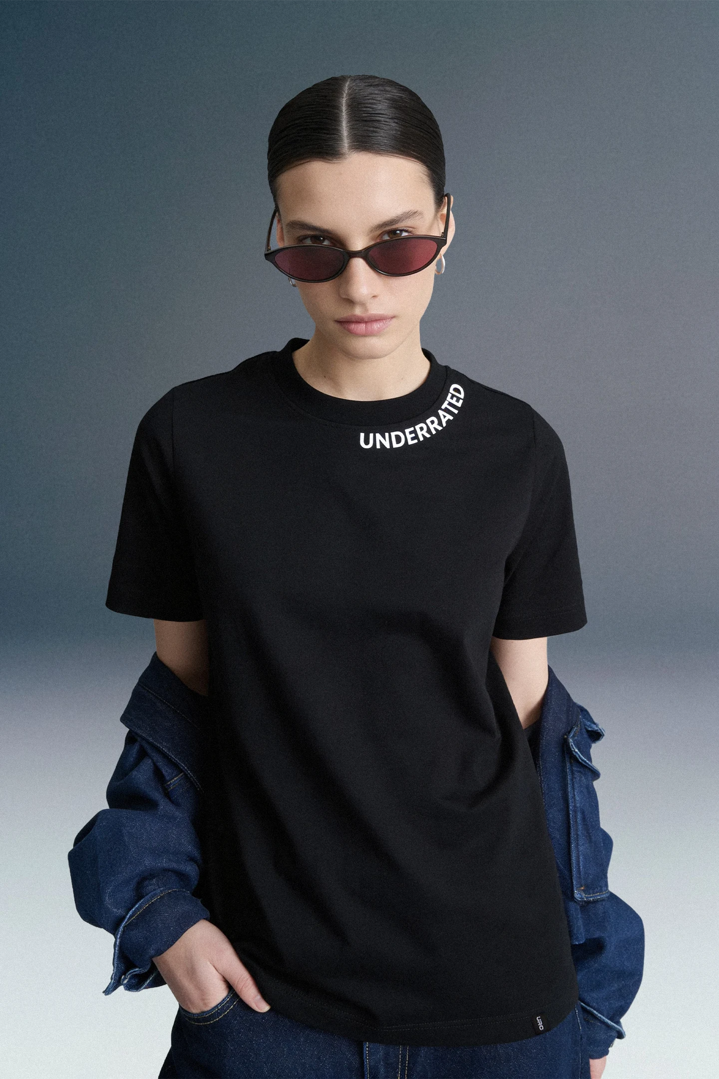 Underrated Curve Black Boyfriend Fit T-shirt