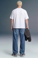 Underrated Curve White Oversized T-shirt