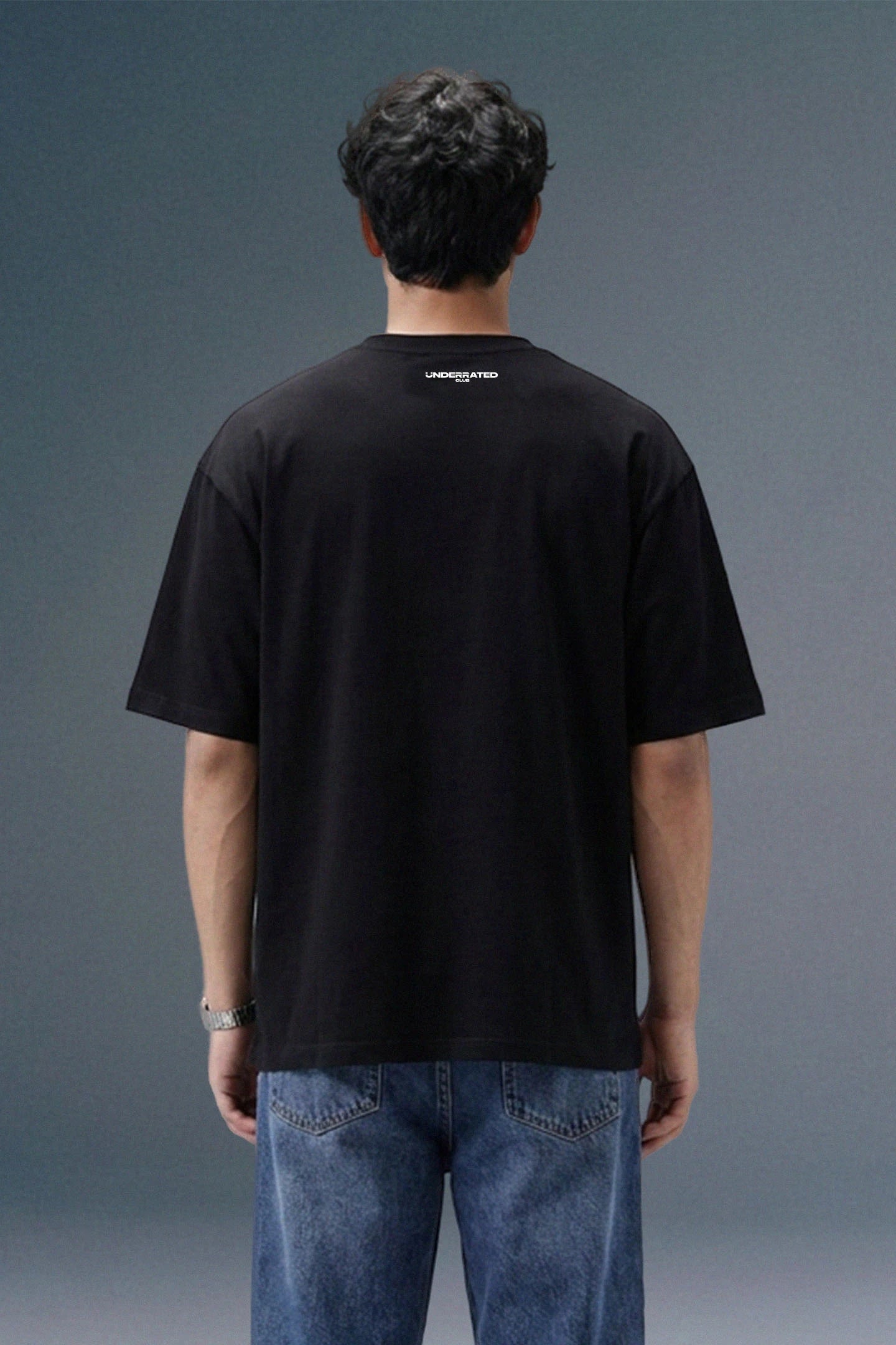Underrated Alpha Black Oversize Fit T-shirt