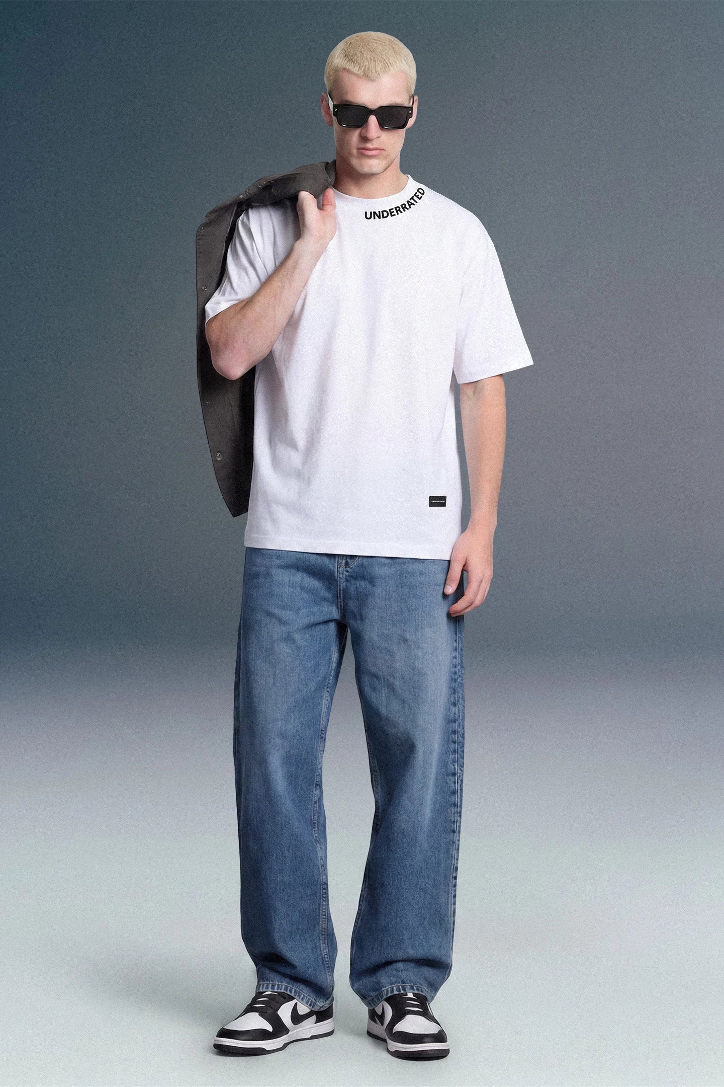 Pack of 2 Underrated Curve White Oversized Fit T-Shirts