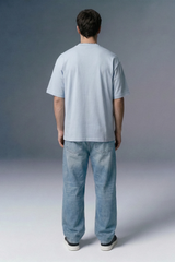 Urban Edge Sky Blue Oversized T-shirt