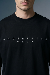 Minimal Logo Black Oversized T-shirt