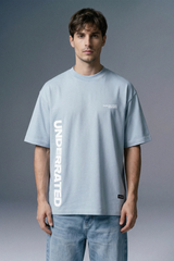 Urban Edge Sky Blue Oversized T-shirt